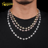 GRA Certified Hip Hop Jewelry 925 Sterling Silver Diamond Iced Out Moissanite Tennis Chain Bracelet Fashion Necklace