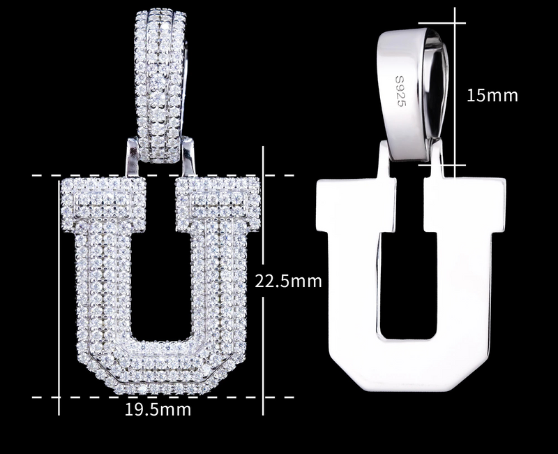 Corvanni Signature Initial Pendant