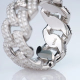 Stocks Fine Jewelry Moissanite Necklace 925 Sterling Silver VVS1 DEF Color Moissanite Miami Cuban Rings Hip Hop Jewelry