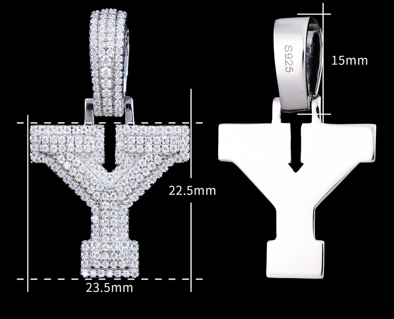 Corvanni Signature Initial Pendant