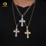 Iced Out Jewelry Fashion GRA Certificate Cross High-end Hip Hop Silver Moissanite Pendant