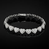 Corvanni Heart Link Bracelet