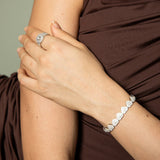 Corvanni Heart Link Bracelet