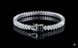 Corvanni Signature Square-Set Tennis Bracelet