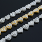 Corvanni Heart Link Bracelet