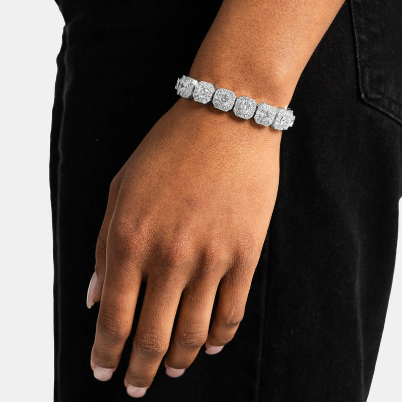 Corvanni Royale Cushion-Cut Tennis Bracelet (8mm / 11mm)