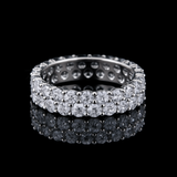 Corvanni Double Band Eternity Ring