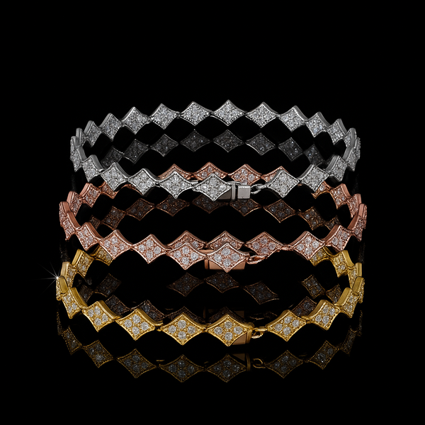 Corvanni Diamond Cut Bracelet