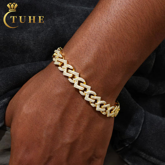 Vertex Link Bracelet Gold