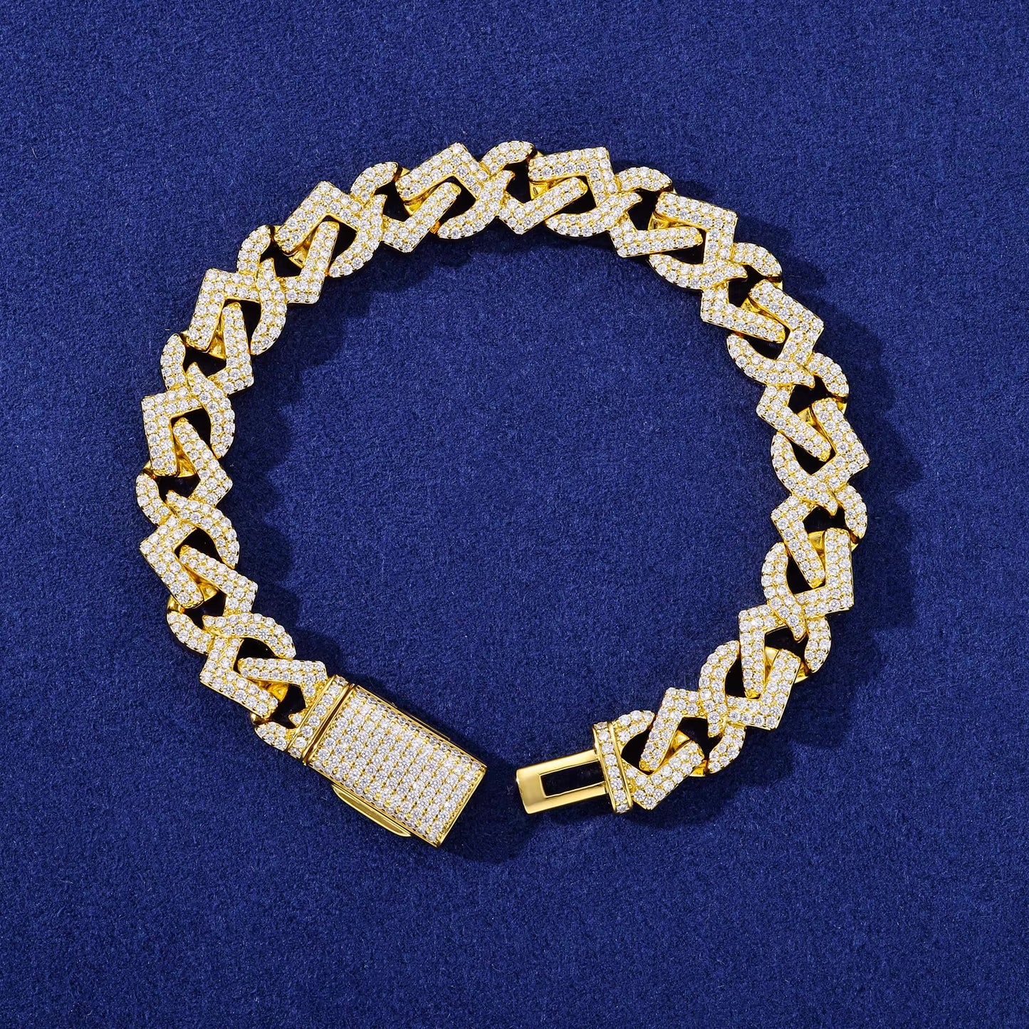 Vertex Link Bracelet Gold