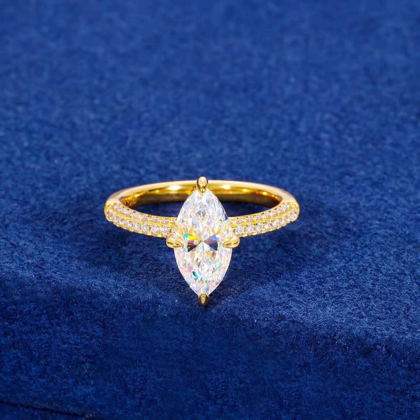 Aurora Marquise Ring Gold