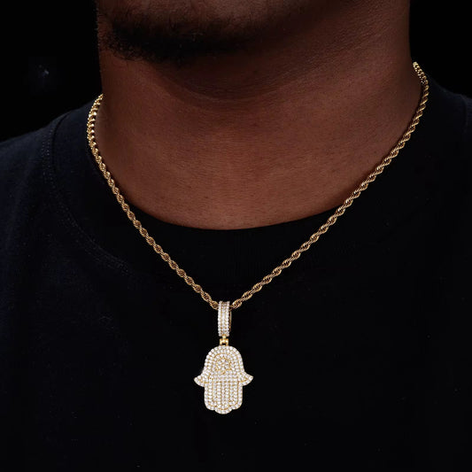 Guardian Hamsa Pendant Gold