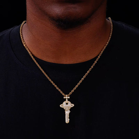 Orbit Key Pendant Gold