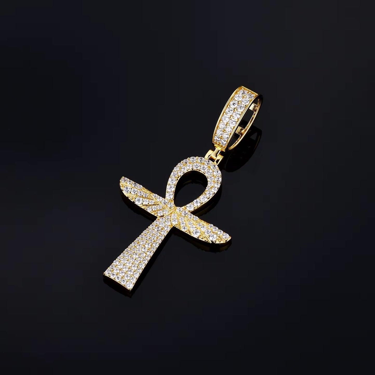 Pharaoh Ankh Pendant Gold