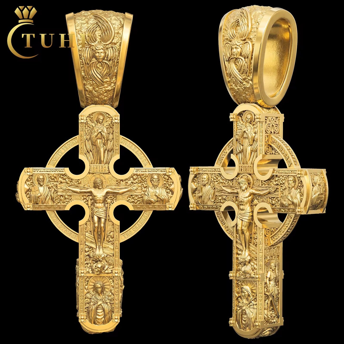 Sanctum Cross Pendant Gold