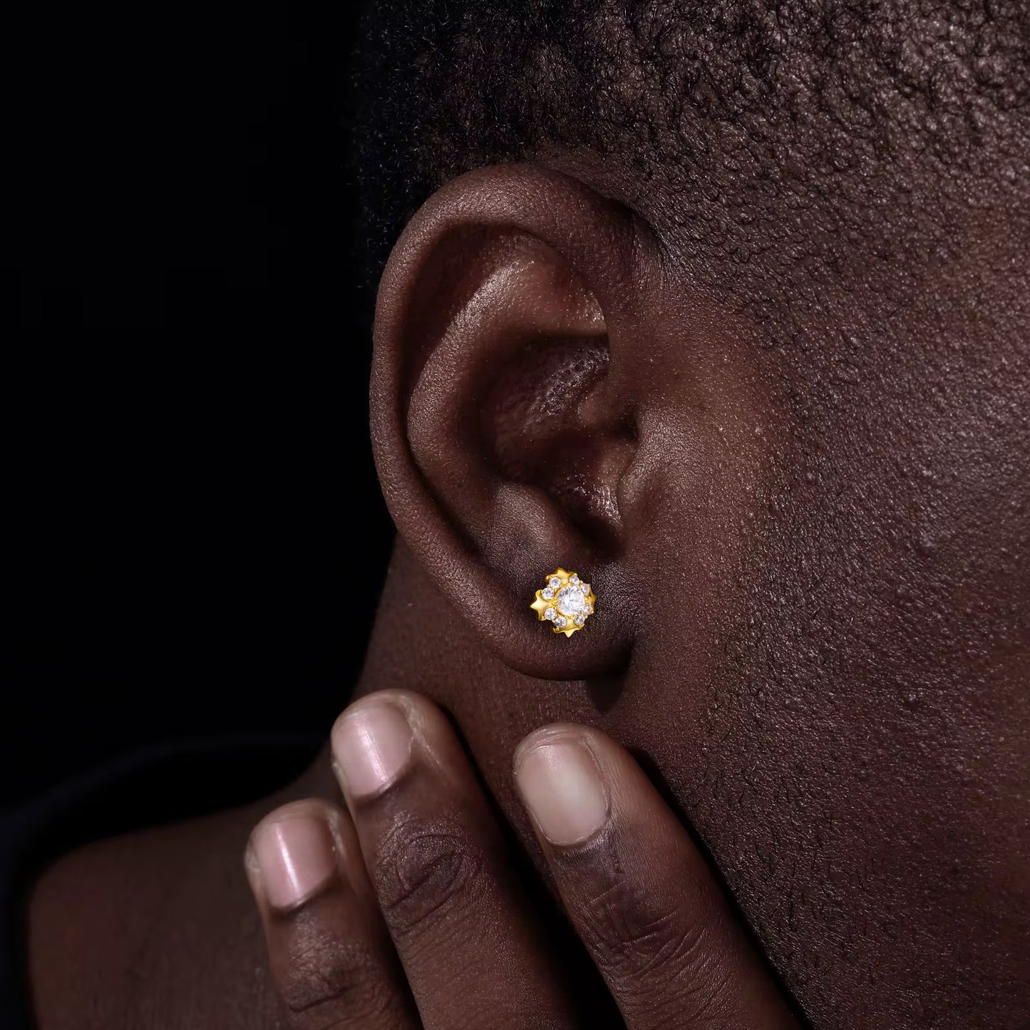 Halo Star Stud Earrings