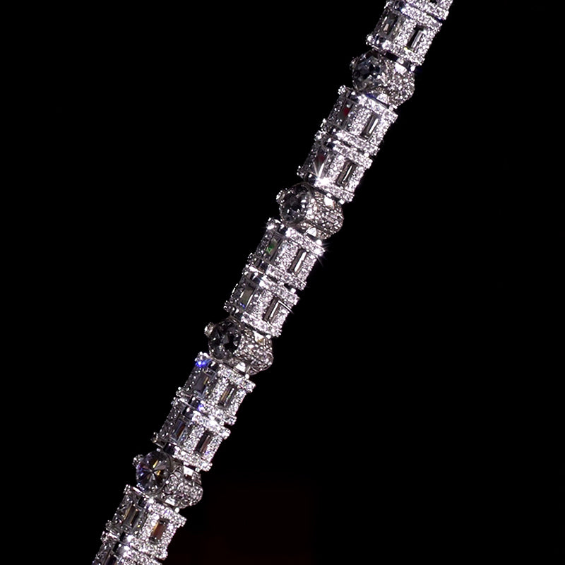5mm Marquise Princess Cut Tennis Bracelet