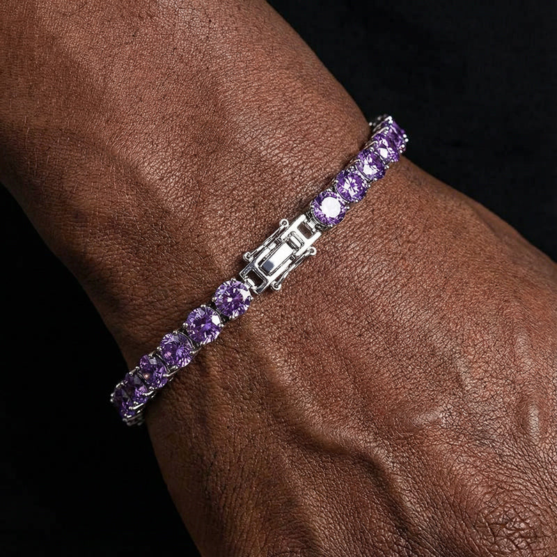 6mm Purple Tennis Bracelet