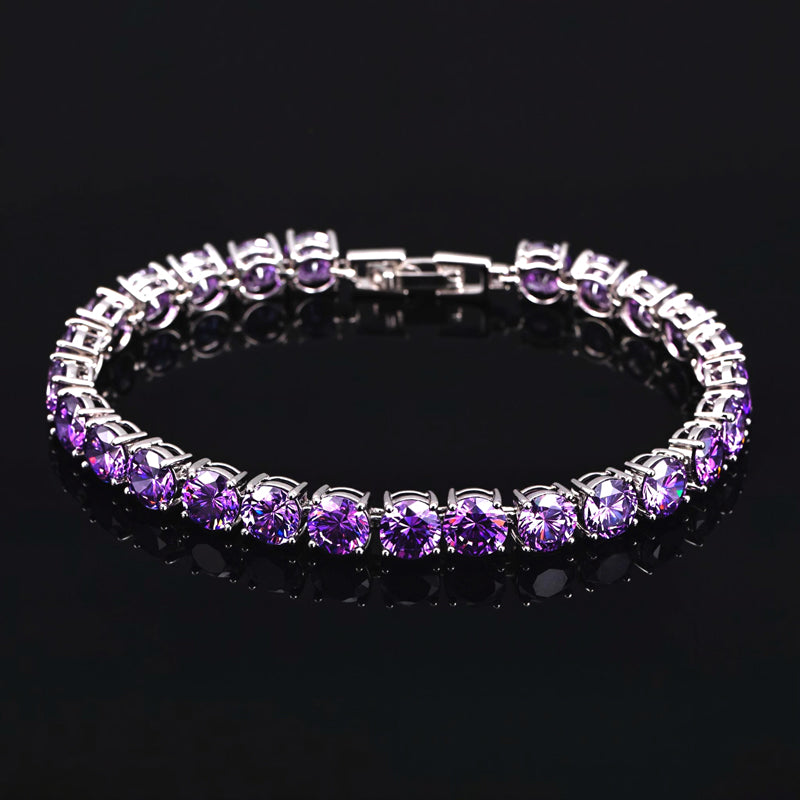 6mm Purple Tennis Bracelet