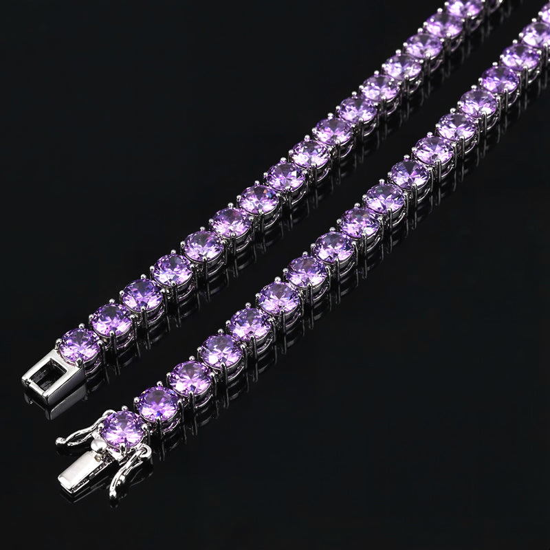 6mm Purple Tennis Bracelet