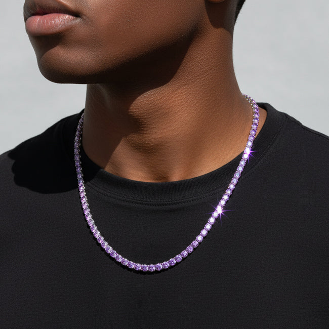 4mm Purple Tennis Chain