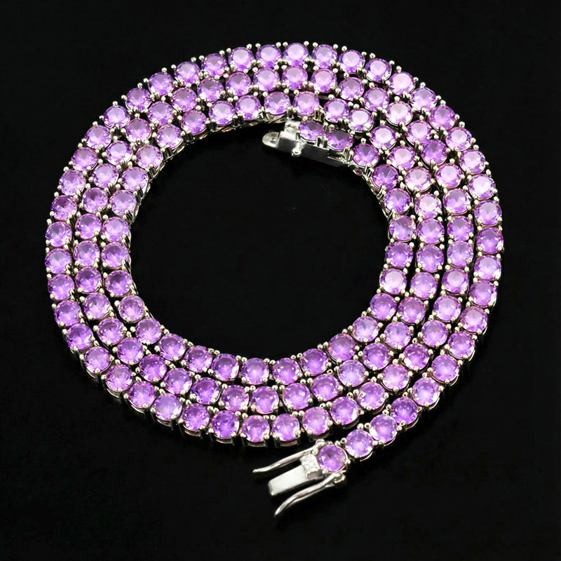 4mm Purple Tennis Chain