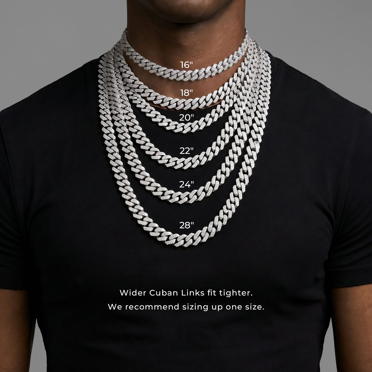 14mm Green Cuban Link Chain