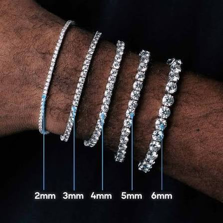 2m/3mm/4mm/5mm/6mm Tennis Bracelet