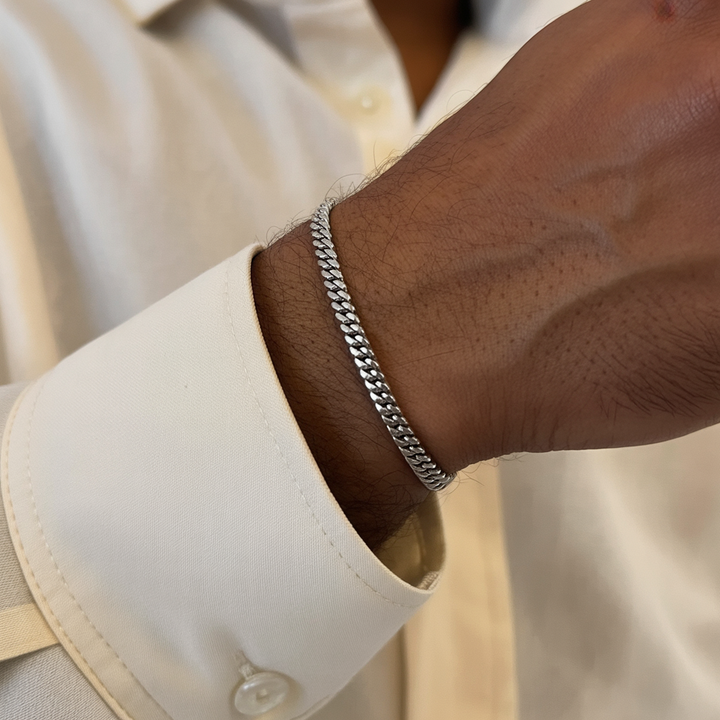Cuban Link Bracelet Silver 5MM