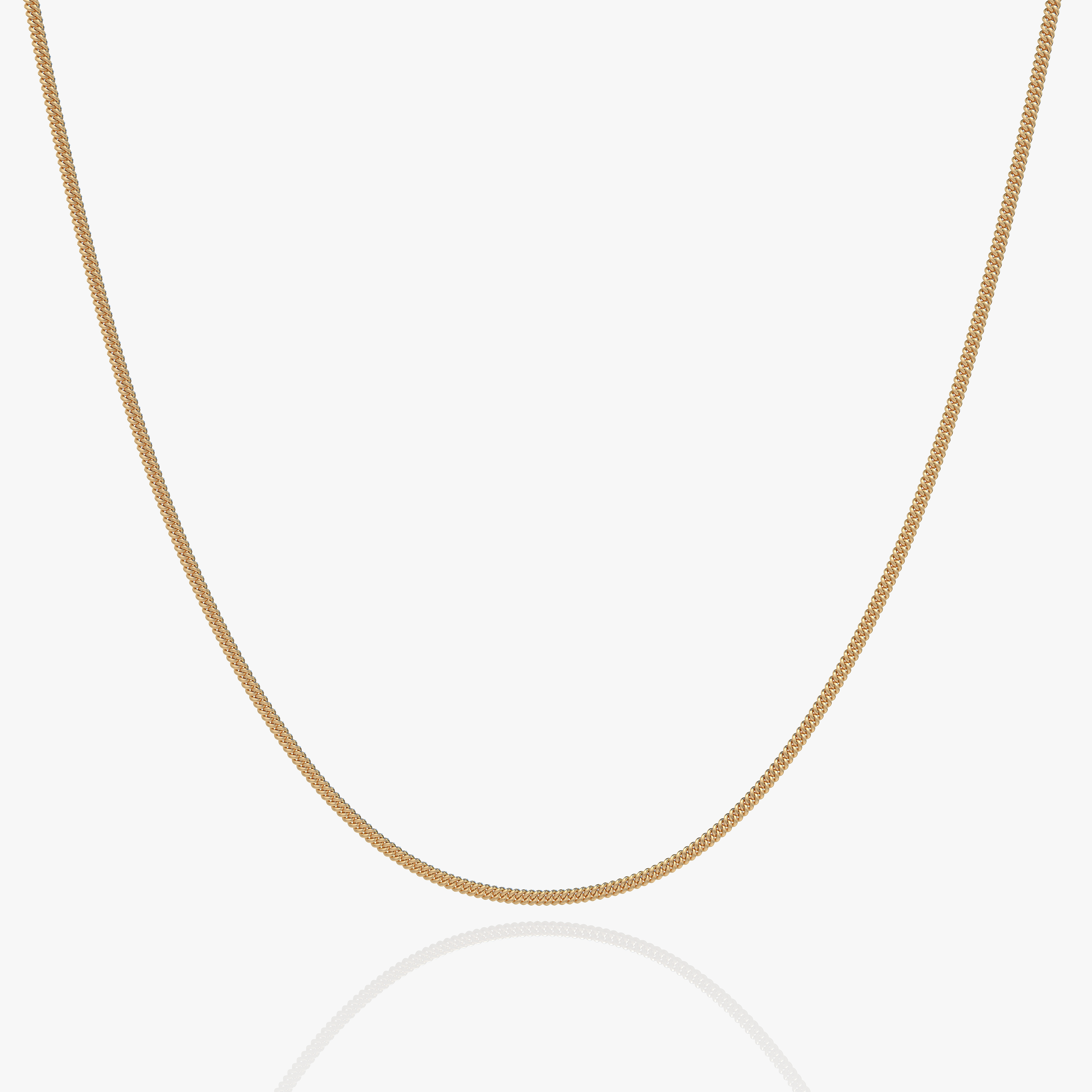 Cuban Link Chain Gold 2MM