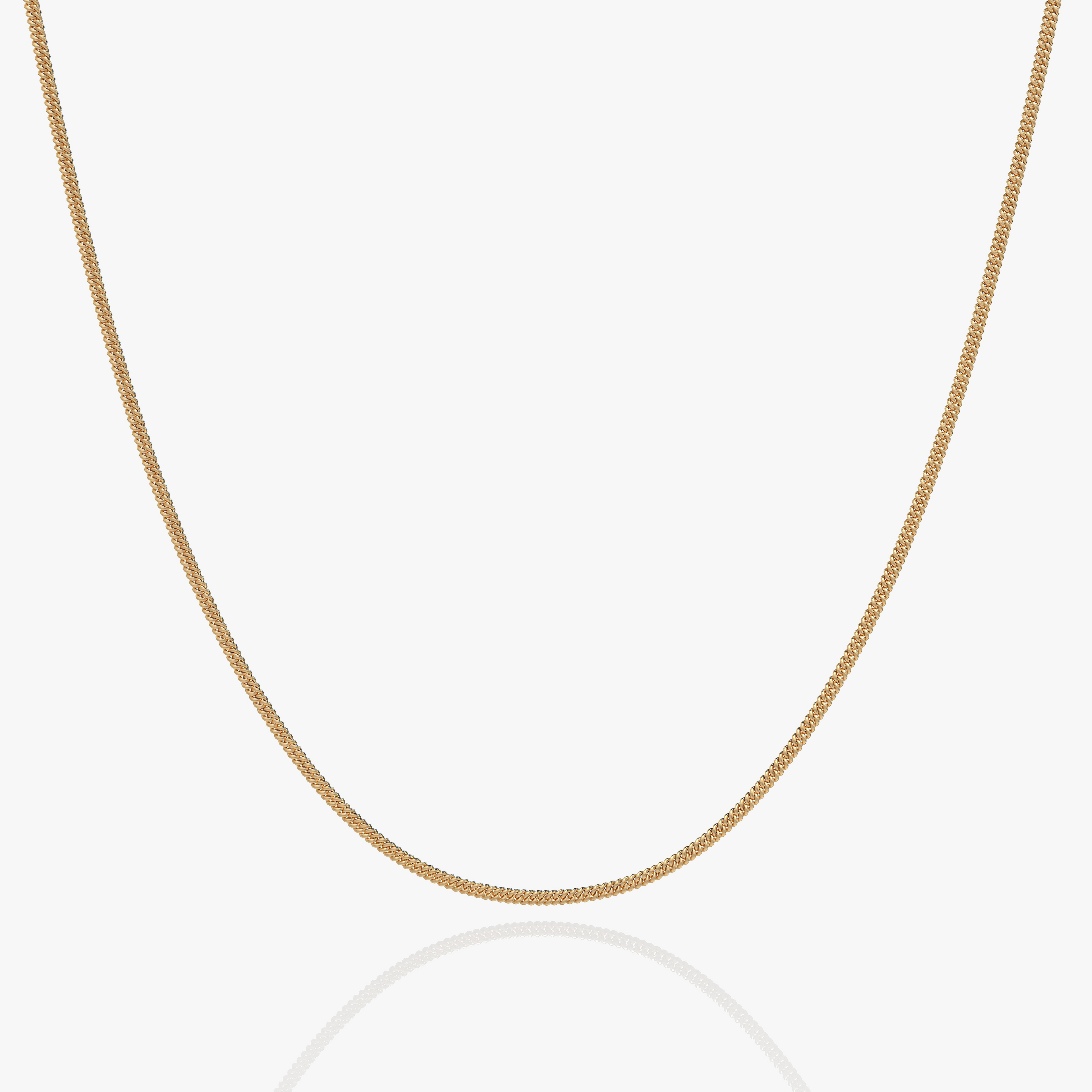 Cuban Link Chain Gold 2MM