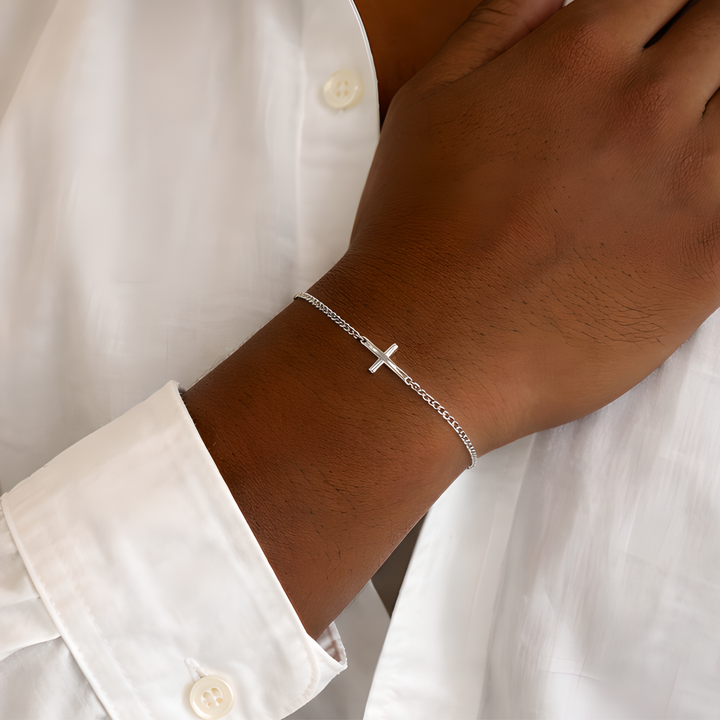 Cross Bracelet Silver