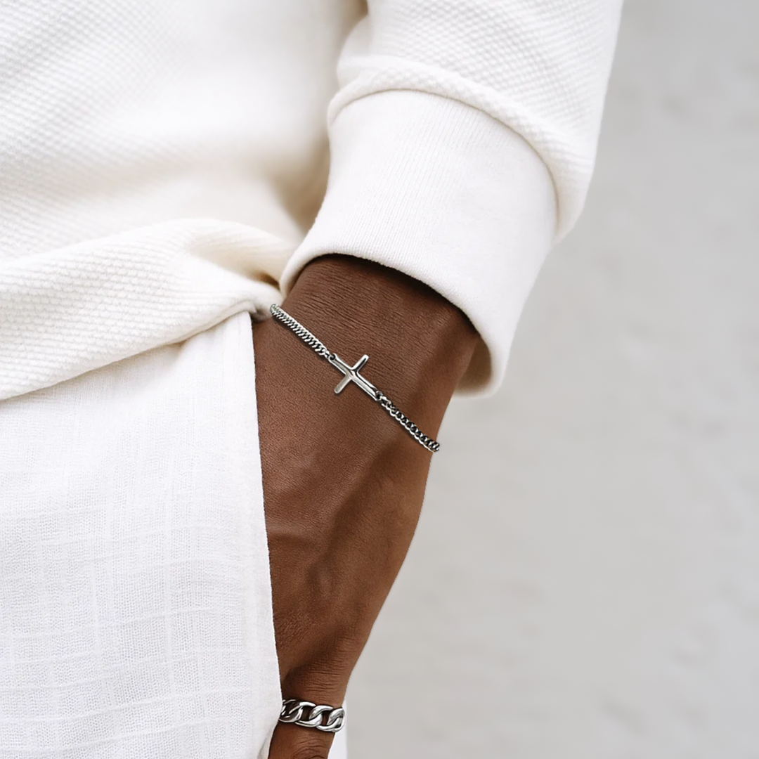 Cross Bracelet Silver