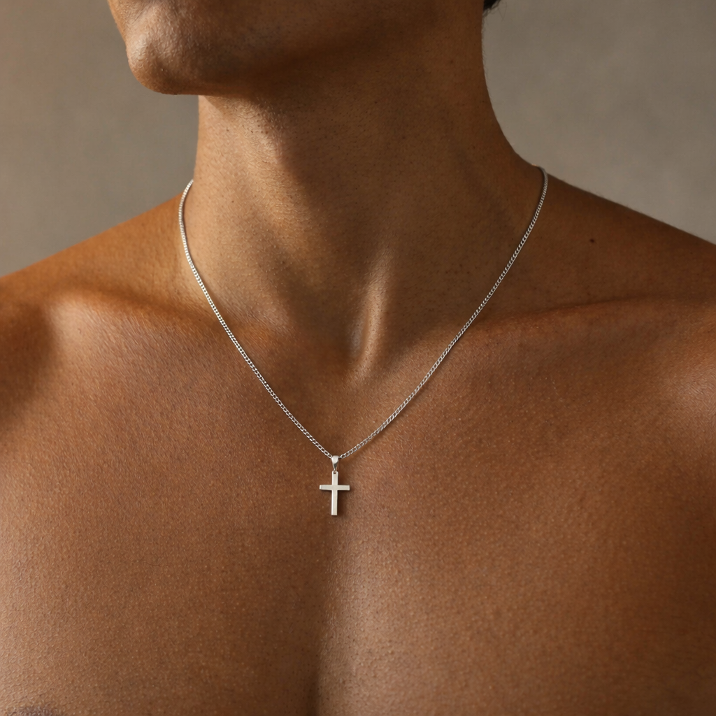 Cross Chain Pendant Silver