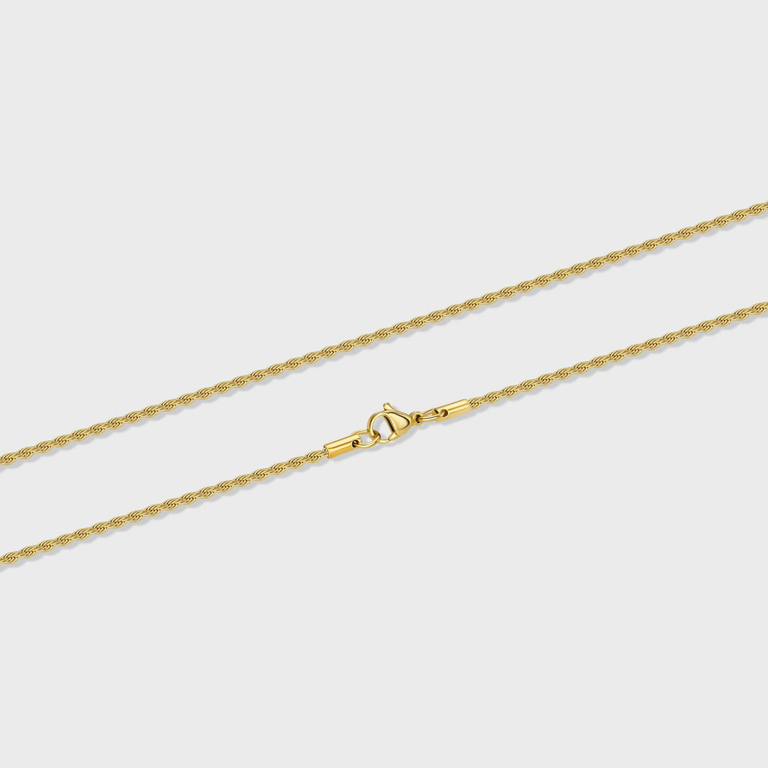 Women's Gold 2mm Rope Chain