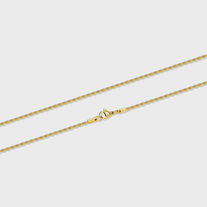 Women's Gold 2mm Rope Chain
