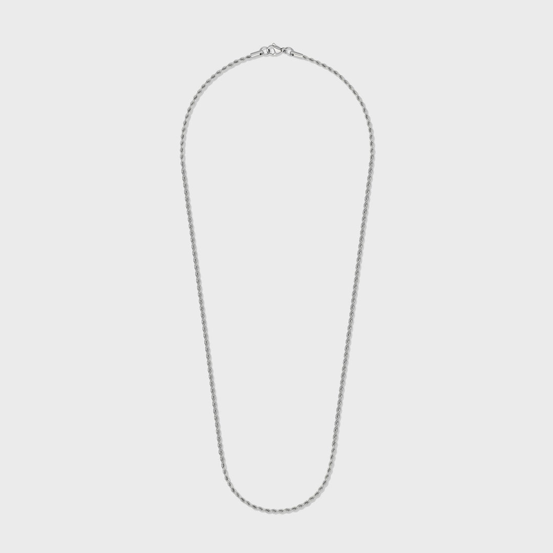Women's Silver 2mm Rope Chain