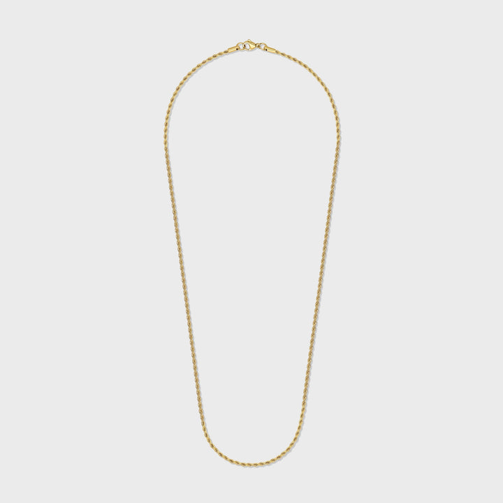 Women's Gold 2mm Rope Chain