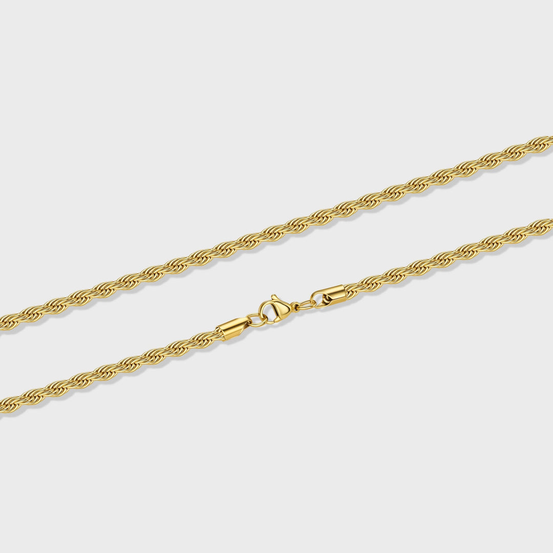 Women's Gold 4mm Rope Chain