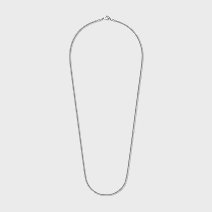 Women's Silver 2mm Flat Snake Chain