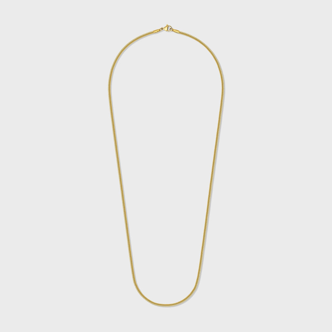 Women's Gold 2mm Flat Snake Chain