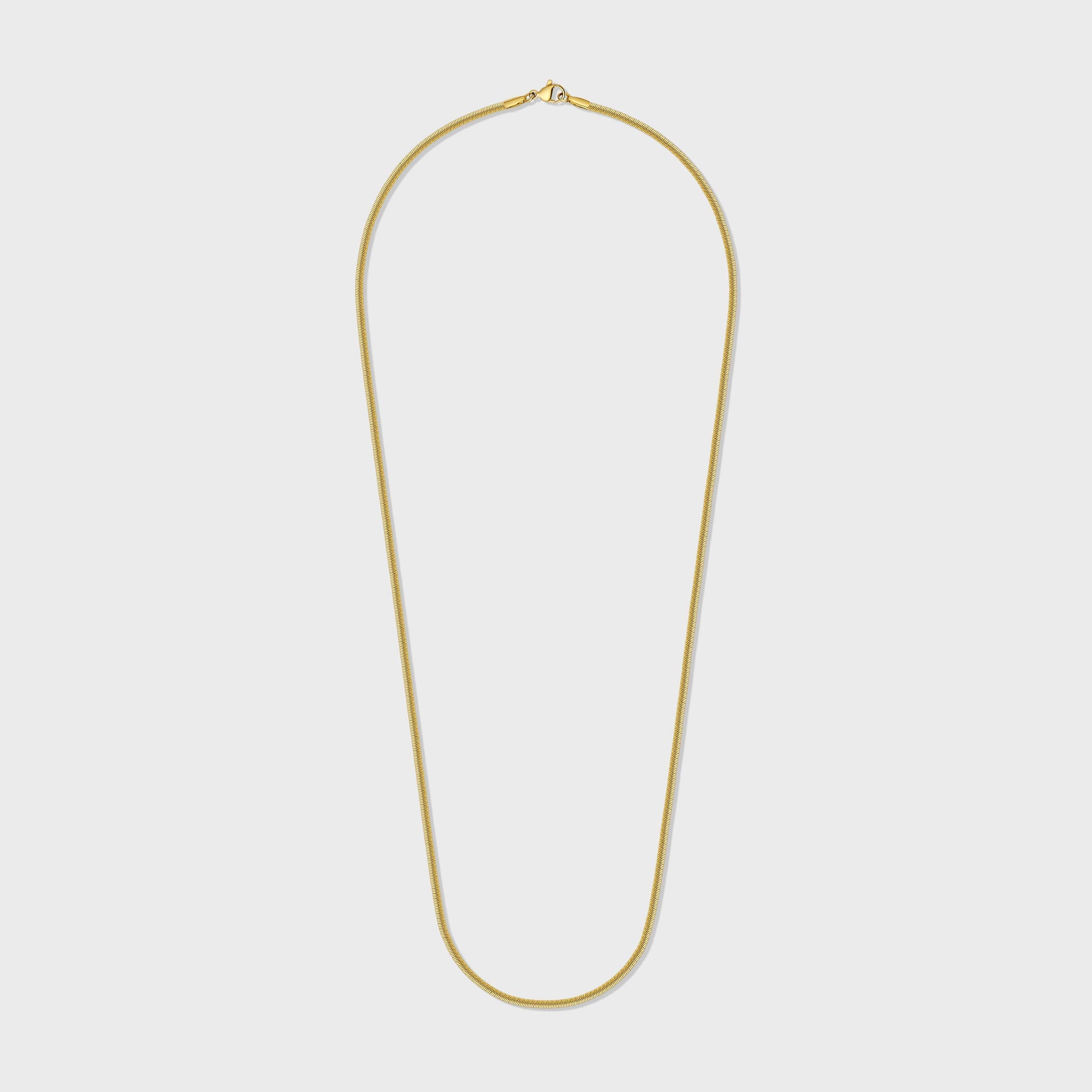 Women's Gold 2mm Flat Snake Chain