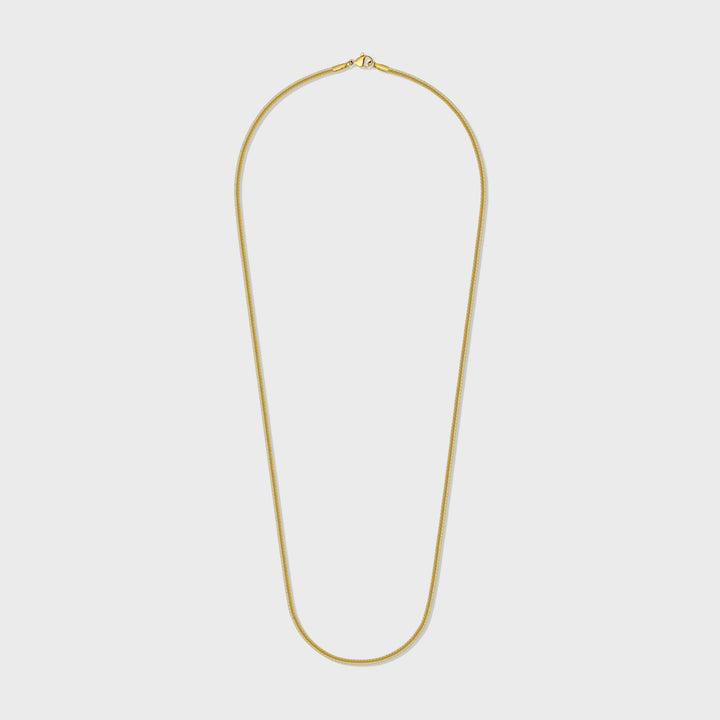 Women's Gold 2mm Flat Snake Chain