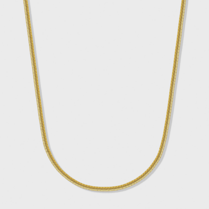 Women's Gold 2mm Flat Snake Chain