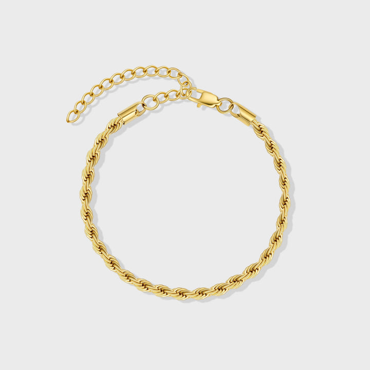 Women's Gold 4mm Rope Bracelet
