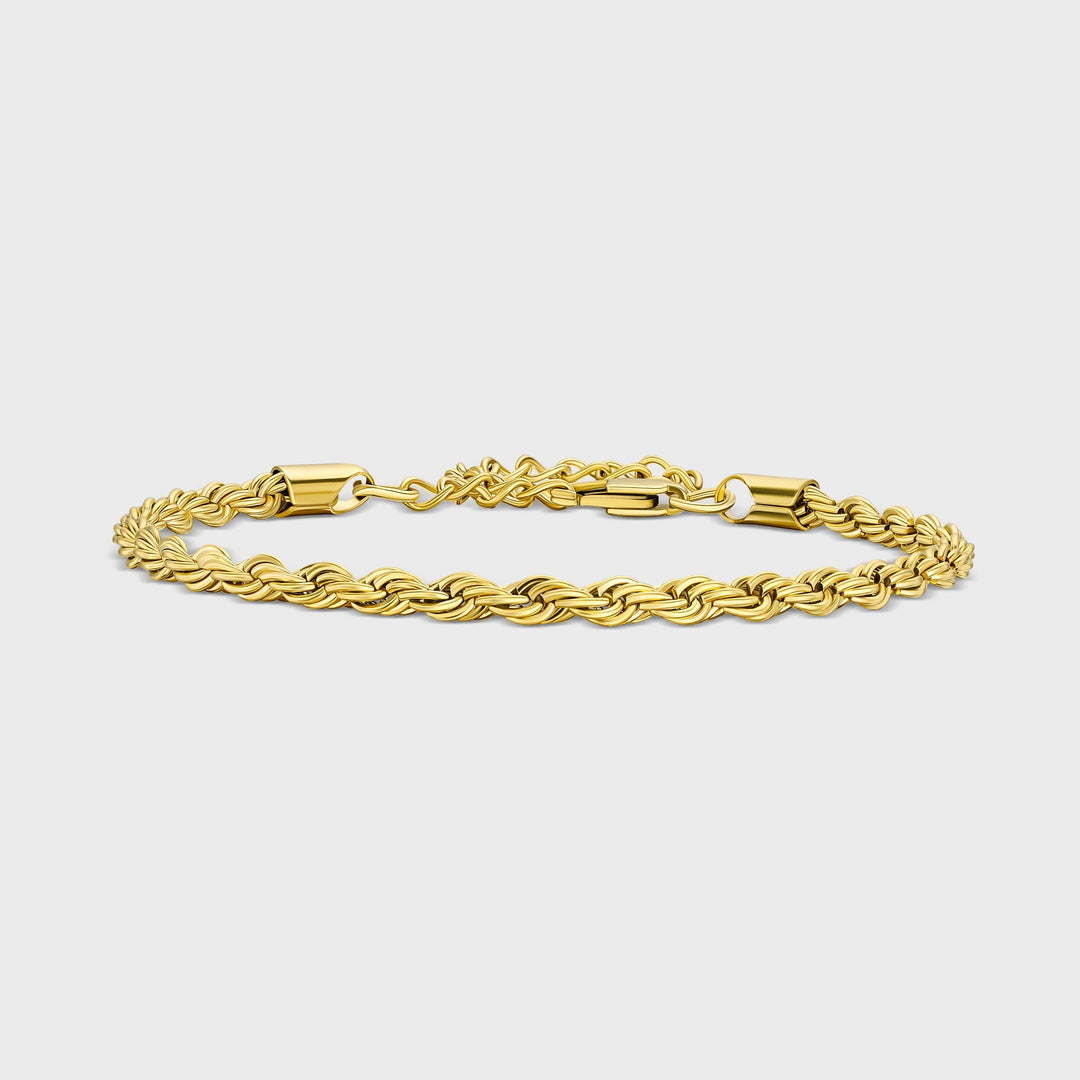 Women's Gold 4mm Rope Bracelet