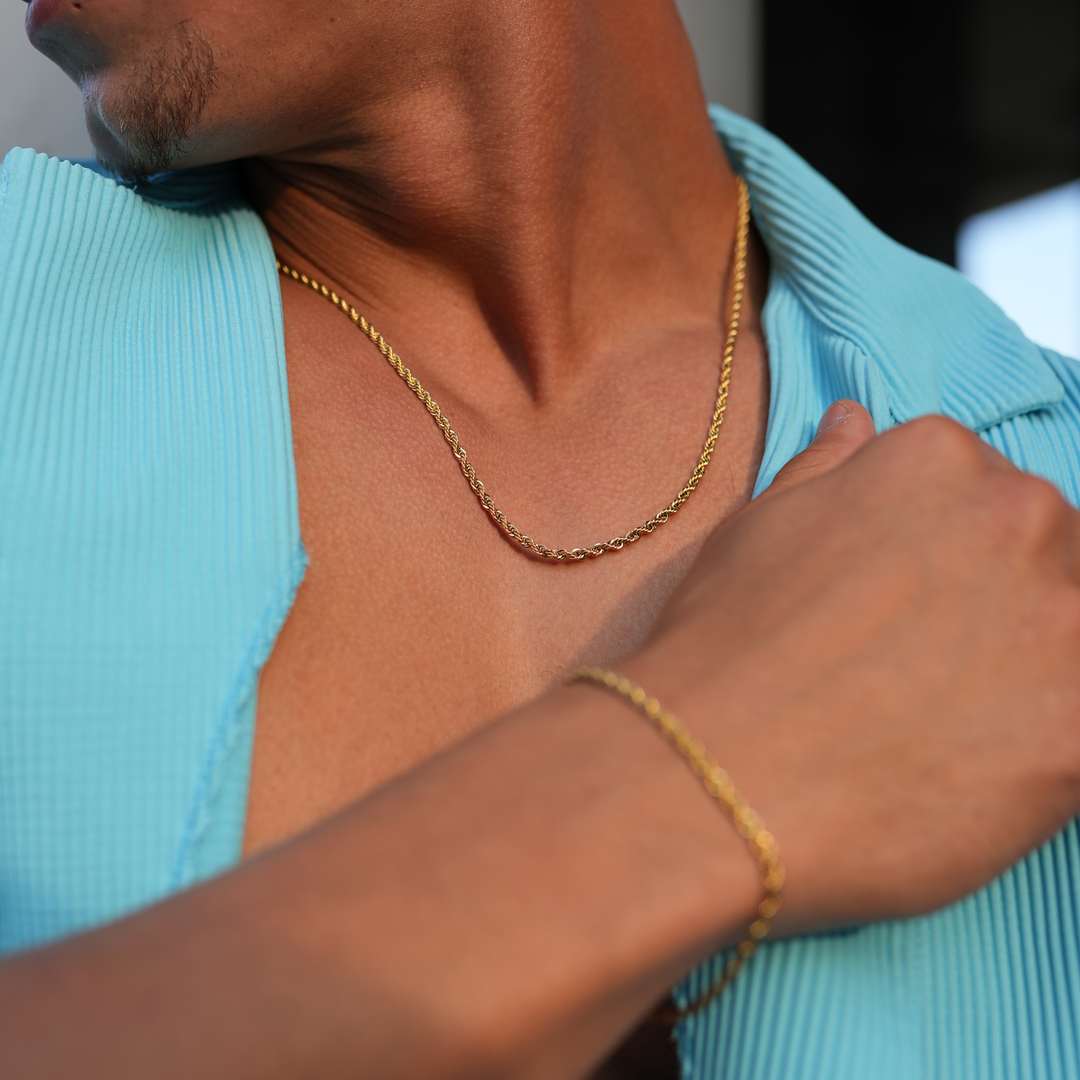 Cross x Rope Set - Gold